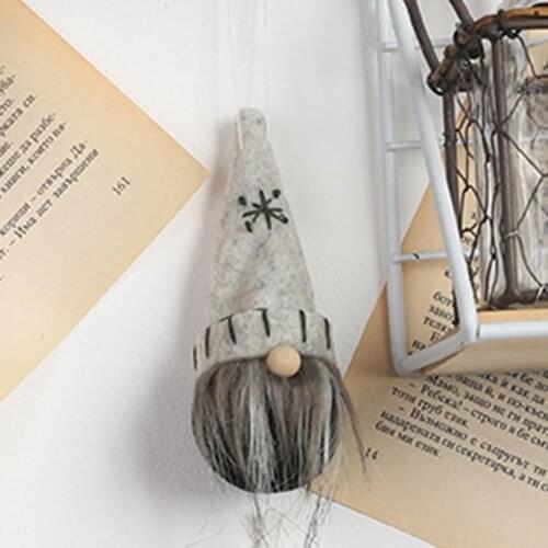 New Arrival Christmas Cute Gnome Doll Rope Pendant Xmas Tree New Year Party Hanging Decoration