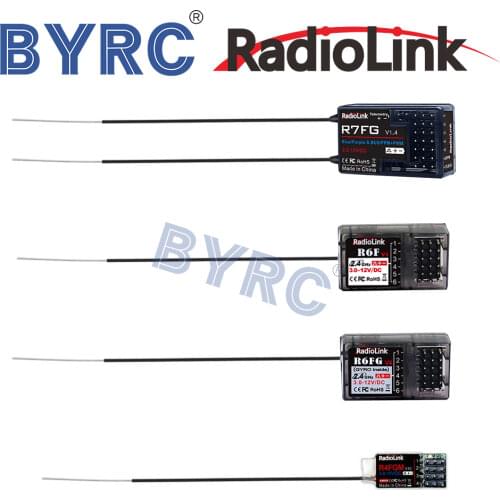 Radiolink 2.4G Receiver R6FG 6 Channel with Gyro and HV Servo Long Range Control R7FG R6F R4FMG for RC4GS V2/RC6GS V2/T8FB