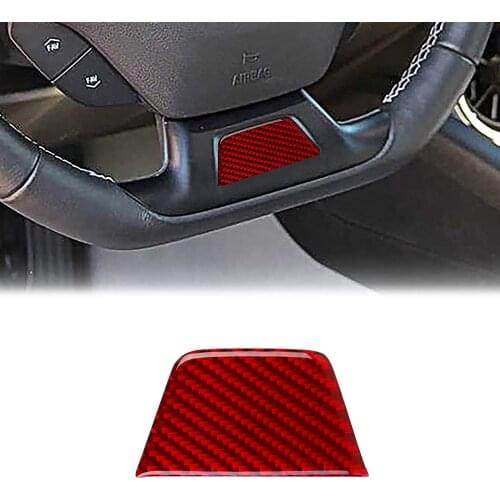 Compatible with Carbon Fiber Steering Wheel Chin Patch Interior Decoration Sticker for Chevrolet Camaro 2017 2018 2019 2020