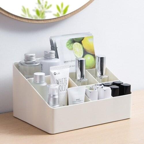 Household Cosmetics Storage Box Desktop Stationery Skin Care Products Finishing Racks Simple Multi-cell Living Room Storage Box