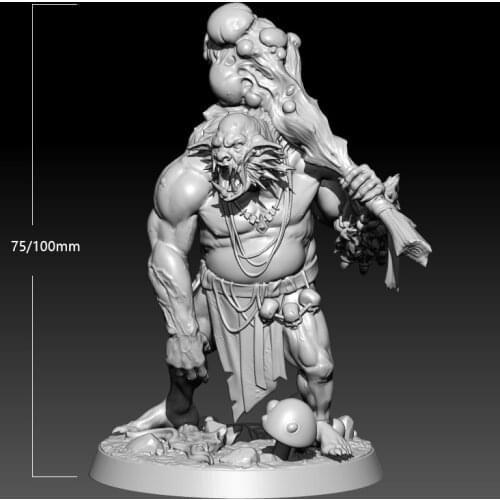 1/24 75mm 1/18 100mm Resin Model Kits Orc Warrior Figure Unpainted RW-241