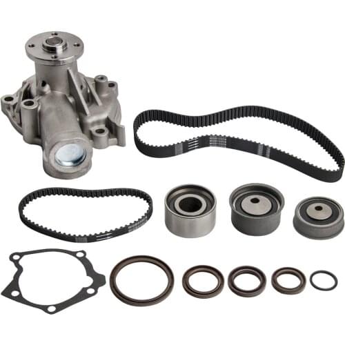 1 Set Timing Belt Kit Water Pump Fit 99-05 For Chrysler For Dodge For Mitsubishi 2.4L SOHC 4G64