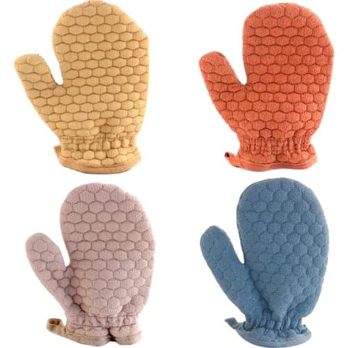 1pc Bath Skin Spa Gloves Shower Cleaning Exfoliating Body Soft Massage Scrubber for Household Bathroom Accessories