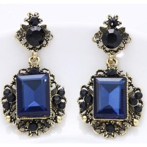 12pairs/lot lot Retro court exaggerated earrings