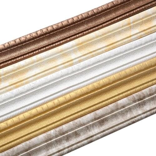 235cm 3D Self-Adhesive Skirting Sticker Foot Line Wall Decal Background Decor