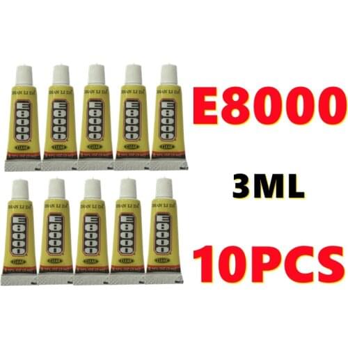40Pcs E8000 3ml Strong Liquid Glue Clothes Fabric Clear Leather Adhesive Jewelry Stationery Phone Screen Instant Earphone