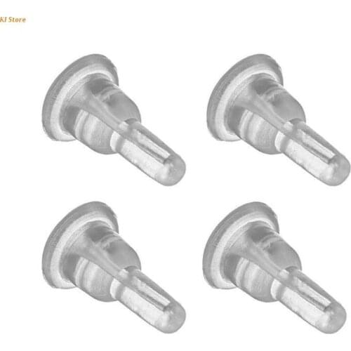 50 Pcs Earring Backings Silicone Rubber Safety Back Pads Backstops DIY Jewelry