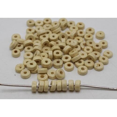 500 Natural LOOK 8X3mm Column Heishi Wood Beads~Wooden beads