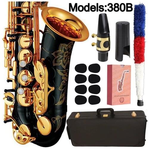 MFC Saxophone Alto 380 Professional Alto Sax Custom 380 Series High Saxophone Black Lacquer With Mouthpiece Reeds Neck Case