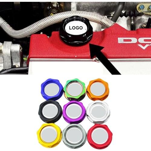 Aluminum Car Engine Oil Cap Fuel Filler Cover Lid for Honda Mugen Power For Civic Fit City Accord CR-V XR-V Vezel