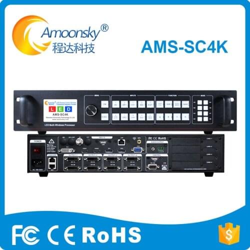 AMS- SC4K multi window video splicer processor can 4K input DP port for led matrix 32*32 led digital p2 led module event screen