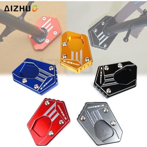 CB 500F Motorcycle Foot Side Stands Extension Pad Support Plate Enlarge Stand FOR HONDA CB500F CB 500F 2013-2021 2020 2019 2018