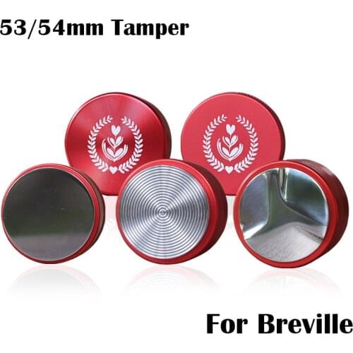 Breville 53mm Adjustable 304 Stainless Steel Coffee Espresso Tamper Macaron Thread Base Distribution Tools