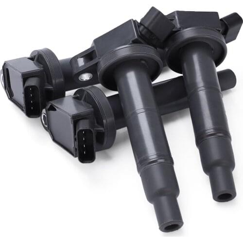 Carbole 4 Pcs Ignition Coil for Toyota Camry RAV4 SOLARA L4 2.4L Avensis Verso ACM20 ACM21 UF333 Coils Replacement