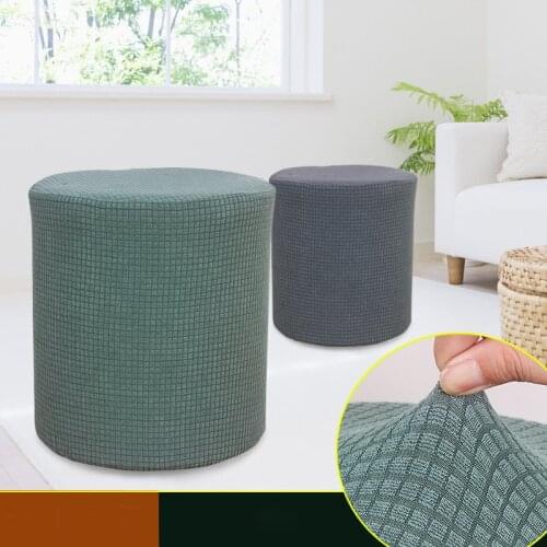 1pcs Round all-inclusive stool cover simple dust cover sofa furniture round stool protective cover cover