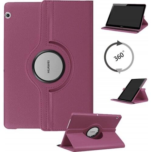 MediaPad T3 8.0 2017 Rotating PU Leather Case for Huawei MediaPad T3 8.0 KOB-L09 KOB-W09 8.0 Inch Tablet Cover Sand Holder Funda