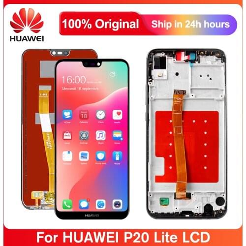5.84" Display For HUAWEI P20 Lite LCD Display Touch Screen With Frame For Huawei P20 Lite ANE-LX1 LX2 LX3 AL00 L23 L22 -L21