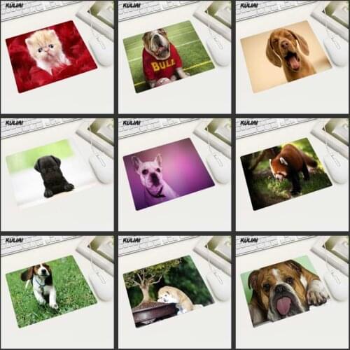 XGZ Funny Expression Cat Dog Mouse Pad Non-slip Durable Small Size Easy To Carry Suitable for Office Computer Laptop Home Pc
