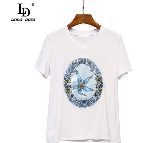 Женские футболки LD LINDA DELLA China At AliExpress