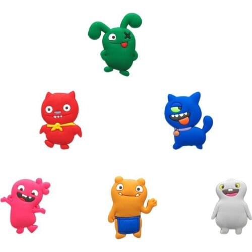 50pcs Cute Dolls Cartoon PVC Fridge Magnets Creative Magnetic Stickers Home Decor Refrigerator Magnets Kids Gift Party Supply