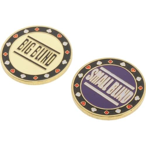 Metal Dealer Button Chips Blind Big/Small Texas Holdem Casino Roulette Game