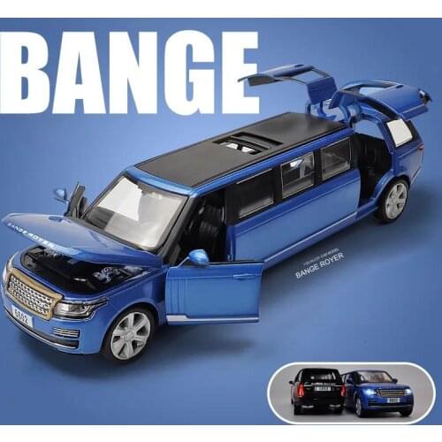 Free Shippin 1:32 LAND ROVER Range rover alloy limousine metal diecast car model pull back flashing musical kids toy vehicles