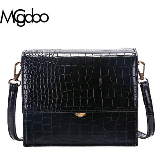 Mgcdoo Fashion Women Crossbody Bag Alligator Pattern Shoulder Bag Chic Messenger Bag PU Leather Small Bag