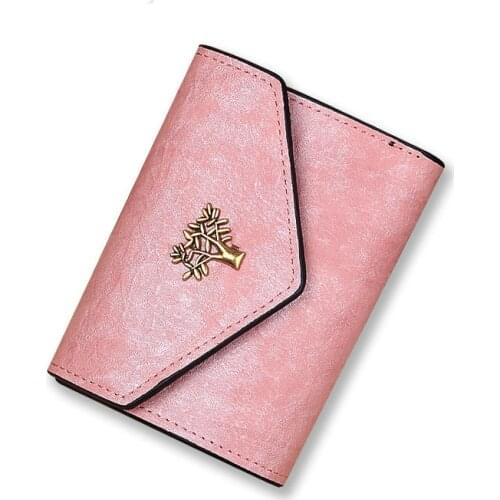 Fashion Women Wallet for Credit Cards Small Luxury Brand Leather Short Womens Wallets and Purses Carteira Feminina
