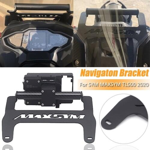 Motorcycle Accessories Front Phone Stand Holder Smartphone Phone GPS Navigaton Plate Bracket For SYM MAXSYM TL 500 TL500 2019 20