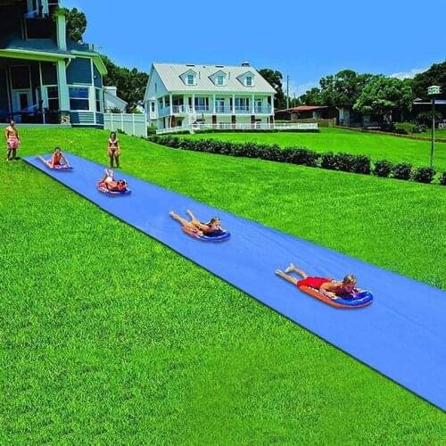 Lawn Water Slide Garden Toy 800x150cm Summer Outdoor Adult Children Runway Park Fun Toy Game Center Water Slide Inflatable