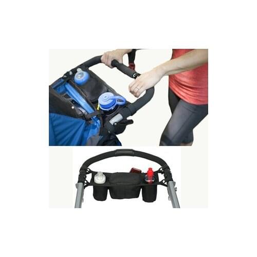 Oxford Baby Stroller Storage Hanging Bag Rear Hanging Tray Cup Bag Baby Bottle Bag Mommy Bag Baby Stroller Accessories