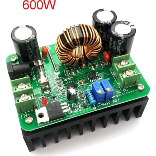 600W Boost Module Power Supply DC-DC Step Up Constant Current Voltage 9v-60V To 12v-80V 48V 72V Booster Converter