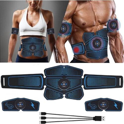Abdominal Muscle Stimulator Trainer EMS ABS Fitness Exercise Equipment Body Shaper Muscle Electrostimulator Abs Trainer Home Gym