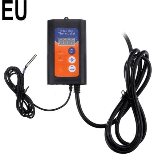 Digital Heat Mat Thermostat 1000W 230V Temperature Controller For Hydroponic Plants Seed Germination Reptiles Pet Supplies