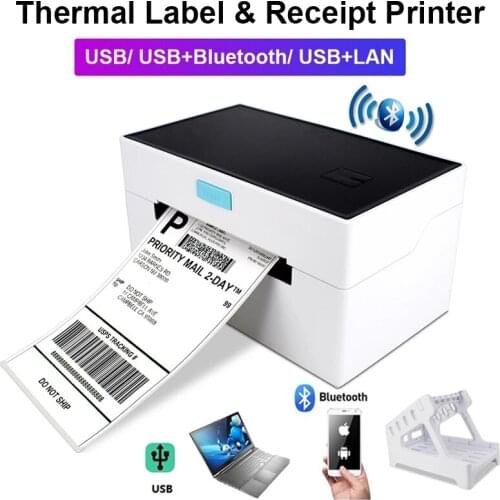 USB bluetooth thermal printer label sticker shipping label barcode printer for express label electronic face sheet