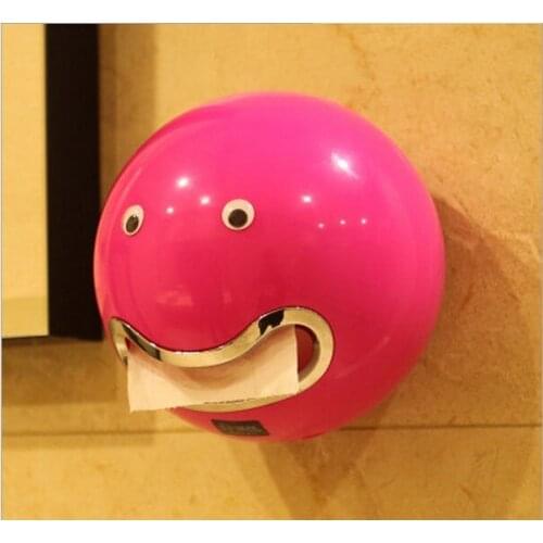 1PC Creative Facial Expression Tissue Boxes Bathroom Toilet Waterproof Toilet Paper Holder OK 0183