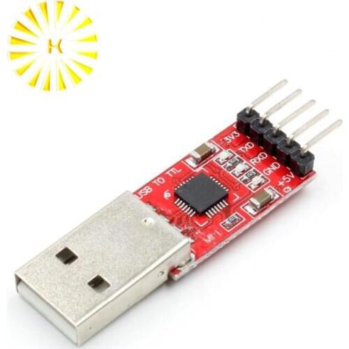 1pcs CP2102 module USB to TTL serial UART STC download cable PL2303 Super Brush line upgrade(RED)