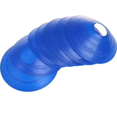 10Pcs Soccer Cones Saucer Football Cross Training Sports Space Marker Landmark