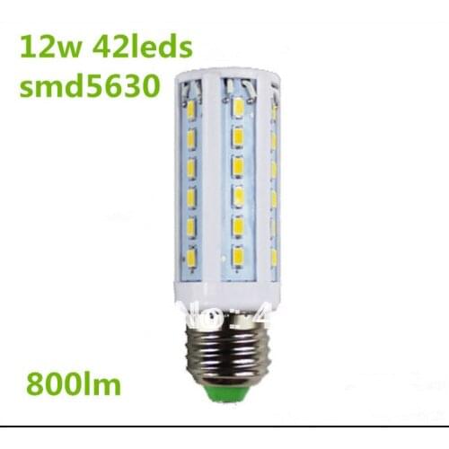 10pcs/lot E27 12w 42 Led 5630 Corn 15w 60 Led 1000lm 110v 220V 240v Energy Saving ROHS CE Indoor Lamp