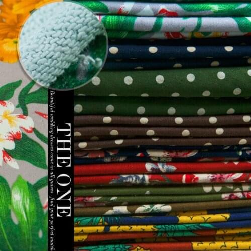 10 types:Knit elastic pure cotton fabric,pineapple,floral,polka dots,stretchy fabric,sew for top,shirt,pants,dress,craft by yard