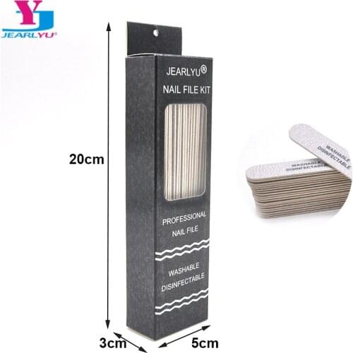 Professional Wooden Nail File 180/240 Grit 20Pcs Per Box Nail Polisher Manicure Polishing File Sanding Remover Nails Kits Tools