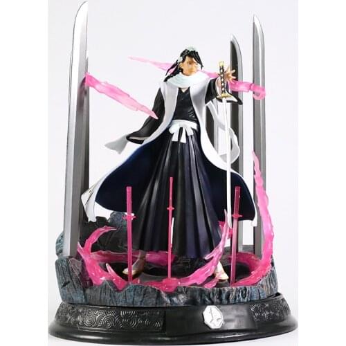 32cm Bleach Kuchiki Byakuya PVC Statue Figure Anime Model Toy Great Gift