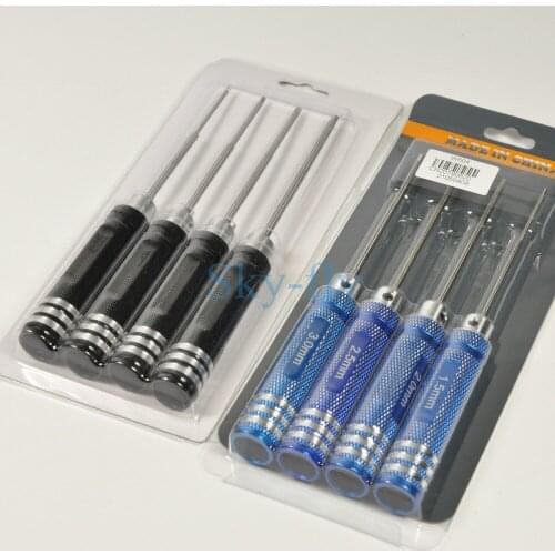 4Pcs Long Hex Screw Driver Tool Kit Socket Set For RC Helicopter Model Car Plane