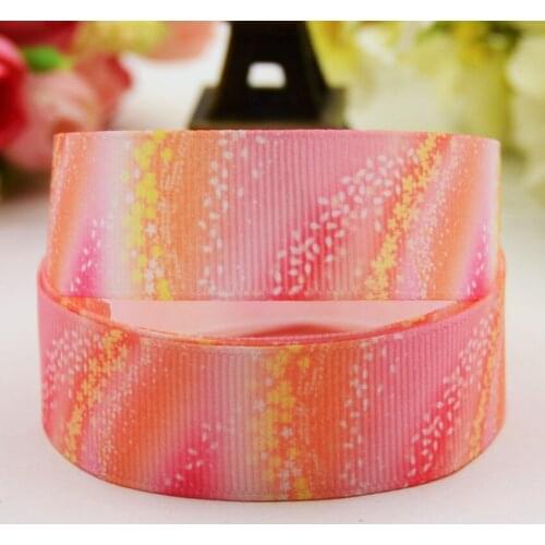 7/8'' 22mm,1" 25mm,1-1/2" 38mm,3" 75mm Flowers Cartoon Printed grosgrain ribbon party decoration 10 Yards X-01021