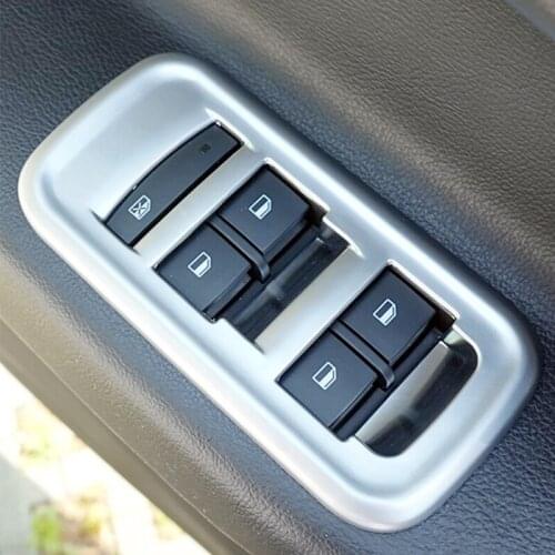 ABS Matte For MG GS 2015 2016 2017 Car Accessories LHD Door Window Glass Lift Control Switch Panel Cover Trim Styling 4Pcs