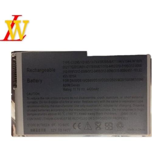 11.1V 4400mAh C1295 Laptop rechargeable Battery for Dell Latitude D600/ D610/ D510 /D500/ D520/ D505/ M20/ 5000M/ 510M/ 600M