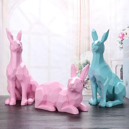 Home Decorations Accessories Nordic Creative Origami Bunny Pen Holder Ornaments Pen Container Creative Desktop Crafts Gift