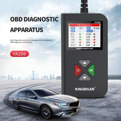 OBD2 Automobile Diagnostic Instrument Ya206 Fault Detector Battery Tester Multi Function Code Reading Card
