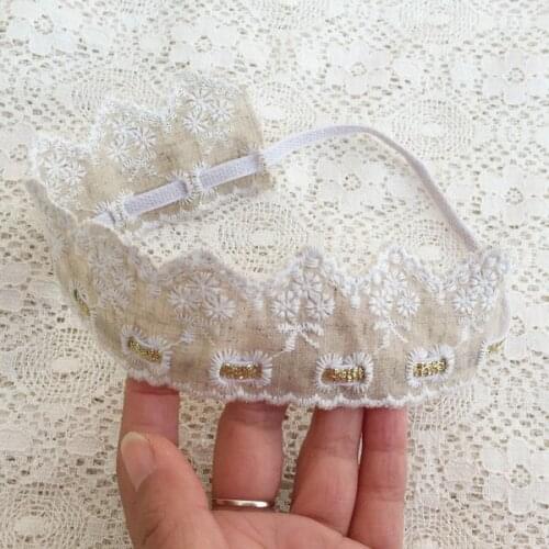 Free Shipping Children Crown Lace Headband Photo Prop