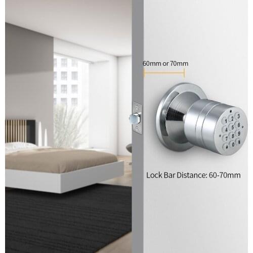 Digital Door Lock Keyless Keypad Door Coded Lock Waterproof Smart Digital Room Lock with BT Function Support for iOS and Android